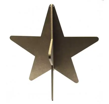 Support en bois 'Gomille' Etoile à encastrer 40x40 cm Satisfait Ou Remboursé