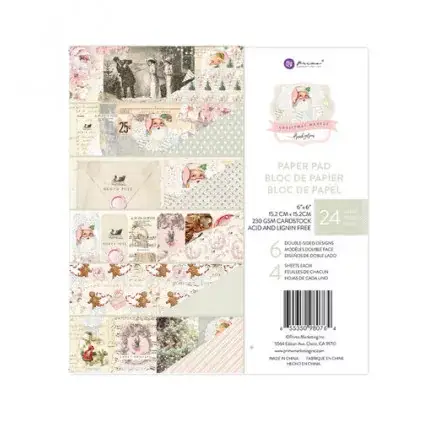 Commander Vite Assortiment de 24 papiers doubles 15x15 'Prima - Christmas Market'