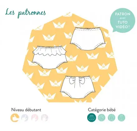 Commander Vite Patron de couture 'Les patronnes' Culotte bébé