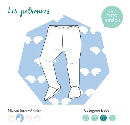 Marque Patron de couture 'Les patronnes' Pantalon bébé