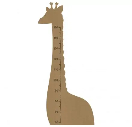 Toise Girafe en bois 'Gomille' 54x117 cm Certifié