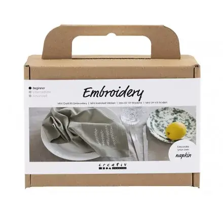 Dernier Modèle Mini Kit DIY Broderie 'Creativ Company' Serviette de table