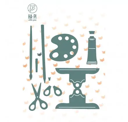 11 Dies/Matrices de découpe 'HA PI Little Fox - Colorful Life' Outils d'artiste Solde