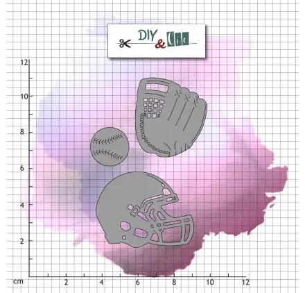 Dies / Matrices de découpe 'DIY & Cie - Spring Break' Baseball Seulement Aujourd'hui