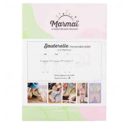Bon Plan Patron de couture 'Marmaï - Bestioles' Ensemble sweat jogging sauterelle 6 - 24 mois