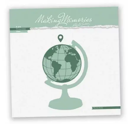 Nouveauté 4 Dies / Matrices de découpe 'BasicCrea - Traveler' Globe terrestre