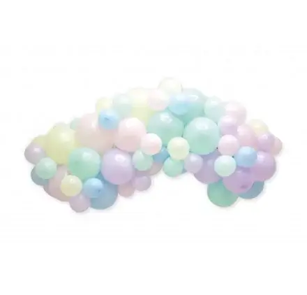 Lot de 66 ballons 'Globos' Guirlande Pastel 23 et 13 cm Nouvel Arrivage