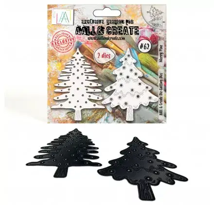 2 Dies / Matrices de découpe 'AALL & Create' Merry Pine Promotion Saisonnière