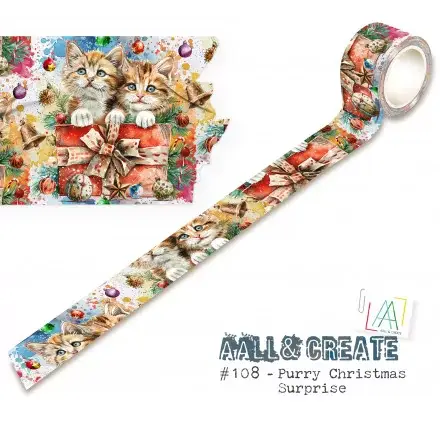 Masking Tape 'AALL & Create' Purry Christmas Surprise 108 Paiement Sécurisé