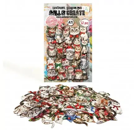 57 Die-cuts 'AALL & Create - Ephemera' Winter Whiskers Jusqu'à Épuisement Des Stocks