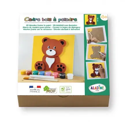 Offre Exclusive Coffret Cadre en bois 'Aladine' Ourson