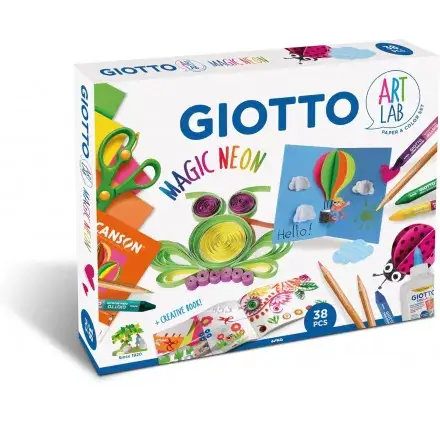 Coffret Art Lab 'Giotto' Magic Neon Satisfait Ou Remboursé