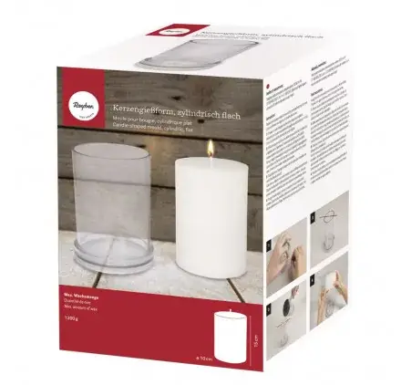 Bon Plan Moule pour bougies 'Rayher' Cylindrique plat 10 cm
