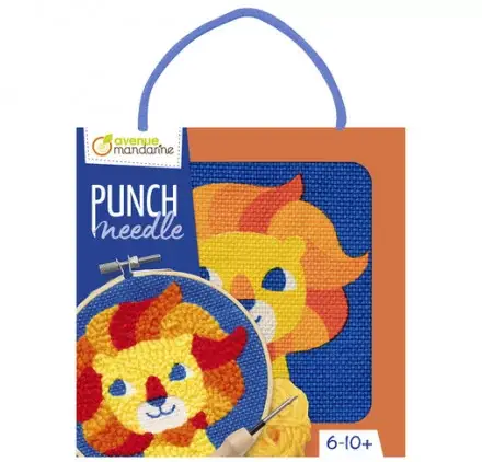 Kit Punch Needle 'Avenue Mandarine' Lion Populaire