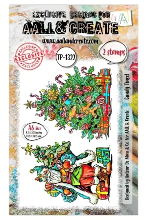 Certifié Tampons transparents 'AALL and Create' Candy Tinsel 1322