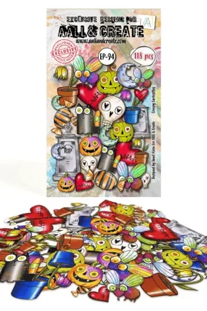 Soldes 118 Die-cuts 'AALL & Create - Ephemera' Creepy Curiosities 094
