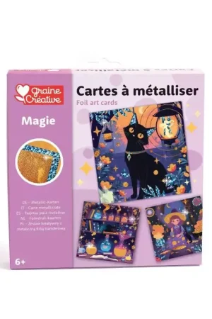 Prix Bas Cartes à métalliser 'Graine créative' Magie