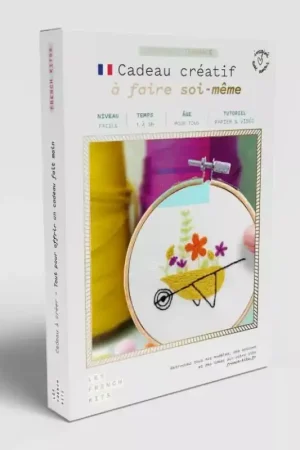 Kit Cadeau à créer 'Les French Kits' Broderie Brouette végétale Meilleure Vente