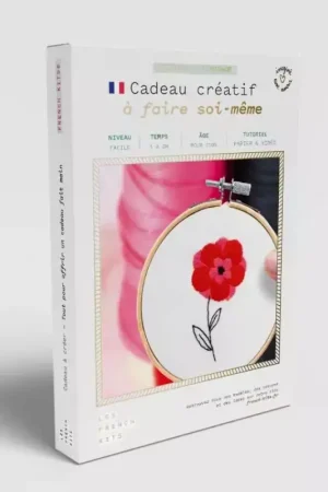 Populaire Kit Cadeau à créer 'Les French Kits' Broderie Grande fleur