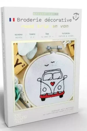 Kit Cadeau à créer 'Les French Kits' Broderie Road trip en van Satisfait Ou Remboursé