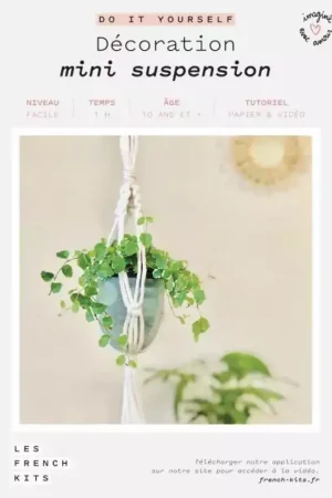 Nouveauté Kit Cadeau à créer 'Les French Kits' Macramé Mini suspension