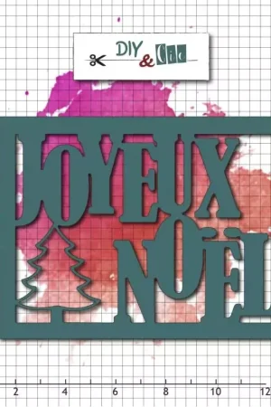 Meilleur Prix Die / Matrice de découpe 'DIY & Cie - Bonnes Fêtes' Joyeux Noël