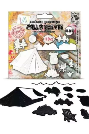 Dies / Matrices de découpe 'AALL and Create' Campout Magic 103 Offre Spéciale