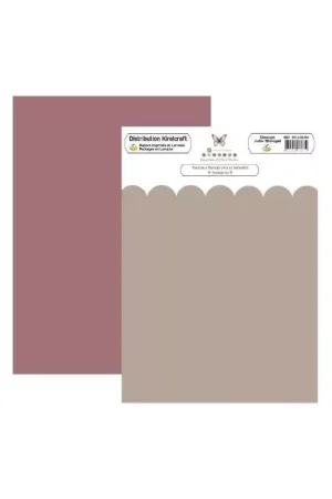 Vente Directe Assortiment de 6 papiers unis et imprimés A4 'Mes P'tits Ciseaux - La clé du Bonheur'