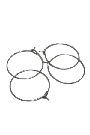 Boucles d’Oreilles Créoles 20 mm en Acier Inoxydable – x4 Meilleure Vente