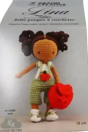 Poupée à Crocheter GRAINE CREATIVE "Lina" – Kit DIY Authentique
