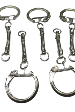 Porte-clés avec chaîne serpentine – lot de 5 – argent ou or Satisfait Ou Remboursé