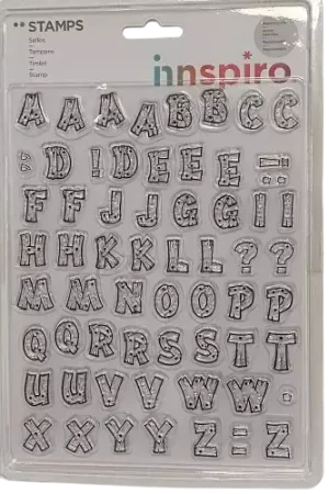 Tampons Transparents Alphabets Effet Bois INNSPIRO – 1,5 cm Promotion
