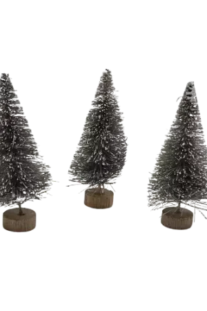 Meilleure Vente Sapins Gris 7 cm – Lot de 3 Décorations Rico Design