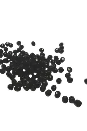 Perles à facettes noires – 4 mm – 10 g Promotion Saisonnière