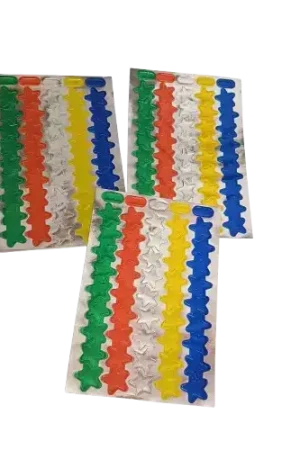 Marque Lot de 135 Gommettes Étoiles APLI – Multicolores 1 cm