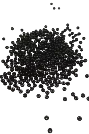 Nouvelle Collection Perles de rocailles noires – 2 mm – 15 g, 100 g ou 500 g
