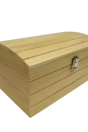 Coffre en Bois Rainuré 30 x 20 x 15 cm Dernier Modèle