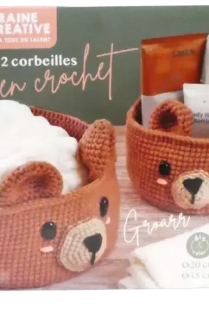 Kit Créatif 2 Corbeilles à Crocheter – Graine Créative Promotion