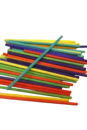Quantité Limitée Bâtons / Cannes en Bois 150 x 5 mm INNSPIRO – Naturels ou Colorés
