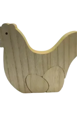 Poule ou Lapin en Bois Quantité Limitée