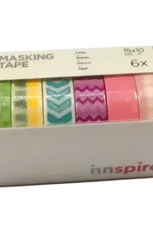 Lot de 6 Masking Tape Tutti Frutti INNSPIRO – 15 mm x 10 m Petit Prix