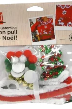 Kit créatif Pull de Noël à décorer – DIY festif Bon Plan