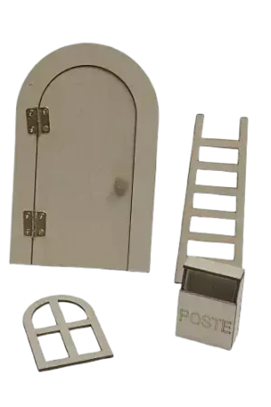 Réduction Kit porte de lutin de Noël – Porte, échelle, fenêtre et boîte aux lettres