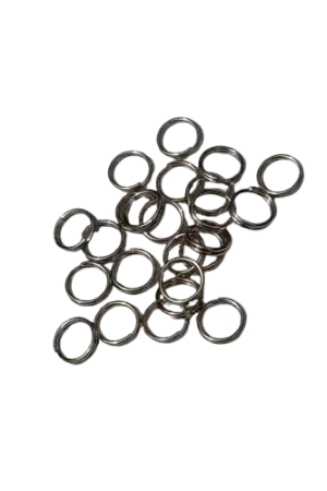 Anneaux Doubles 6 mm en Acier Inoxydable – x20 Haute Qualité