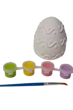 Kit œuf en plâtre à peindre 6,5 x 8 cm Prix Choc