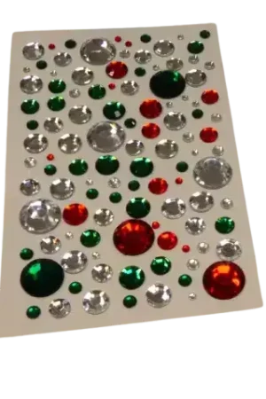 Seulement Aujourd'hui Strass Cristal Rouge et Vert x109 – DIY Décoration