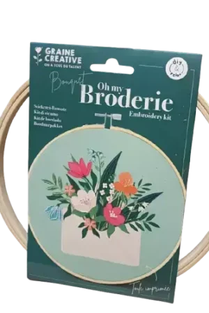 Kit de broderie "Bouquet" – Graine Créative Prix Choc