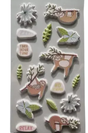 Pas Cher Stickers relief paresseux ARTEMIO