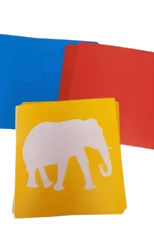 6 Pochoirs Animaux Sauvages APLI – 15 x 15 cm Marque