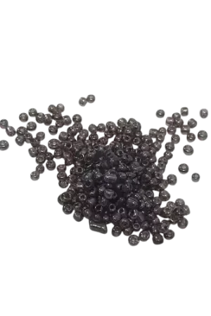 Perles de Rocaille Prune Translucide 3 mm – 100 g. Nouveauté